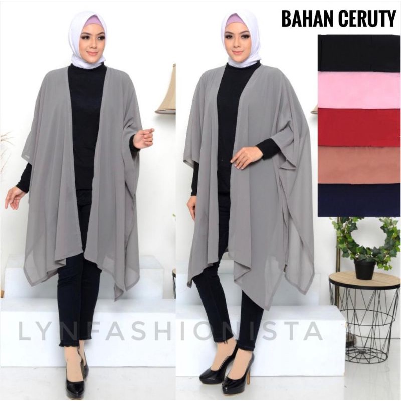 (MAX BB 100 KG)CARDIGAN JUMBO WANITA/OUTER BIG SIZE MURAH/OUTER KALONG/7755