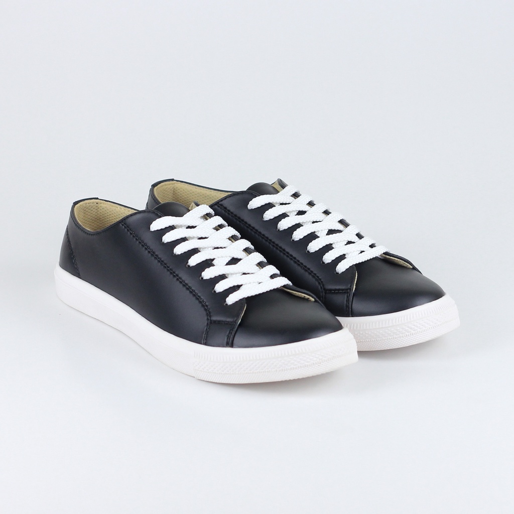 ELVRA - Sepatu Sneakers Sepatu Wanita Kasual Casual - LUNA Black White