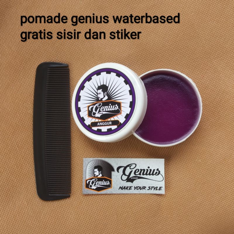 POMADE MURAH POMADE LOKAL POMADE GENIUS WATERBASED AROMA ANGGUR