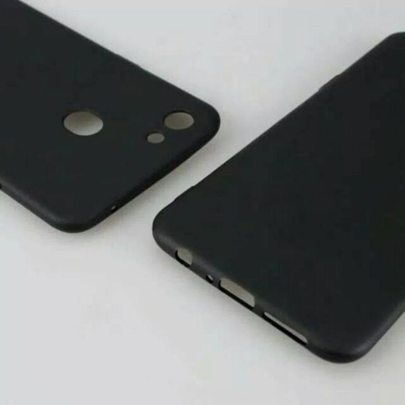 SOFTCASE BLACKMATTE OPPO A3s A5s A7 A12 F9 A15 A15s A31 A5 A8 A9 2020 A37 A37F A53 A33 A57 A52 A39 A92 Casing Polos Hitam