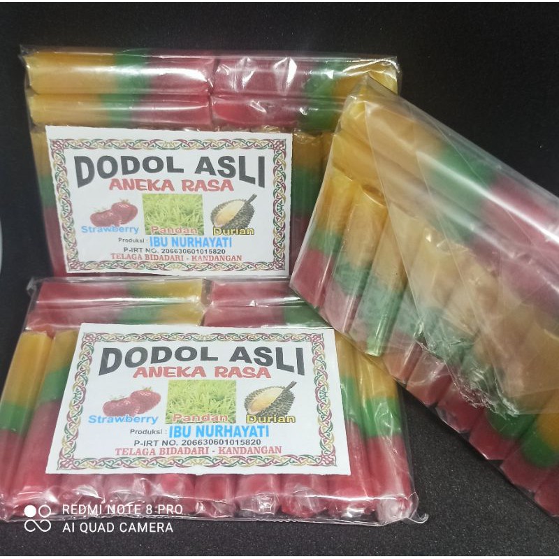 

dodol warna kemasan plastik