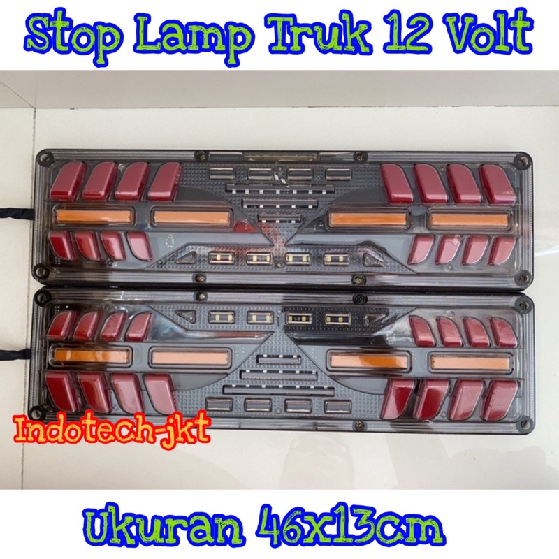 Stop Lamp Lampu Belakang Truk 12 Volt Model Sayap