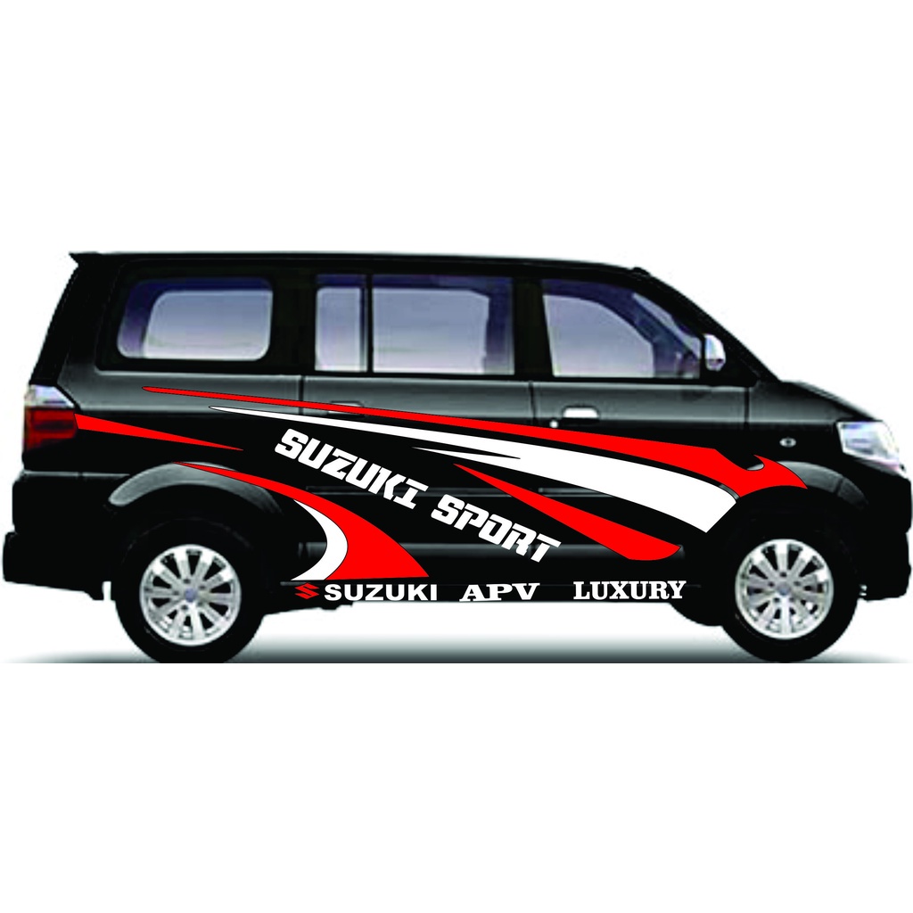 Stiker Cutting SUZUKI SPORT Stiker Mobil Apv Stiker Body mobil Apv Grandmax Terbaru keren