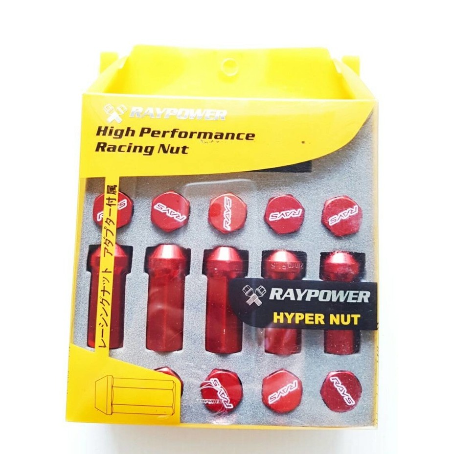 Lugnut Rays Hyper Nut Lug Nut Rays Panjang HYPERNUT Baut Roda Rays Nut