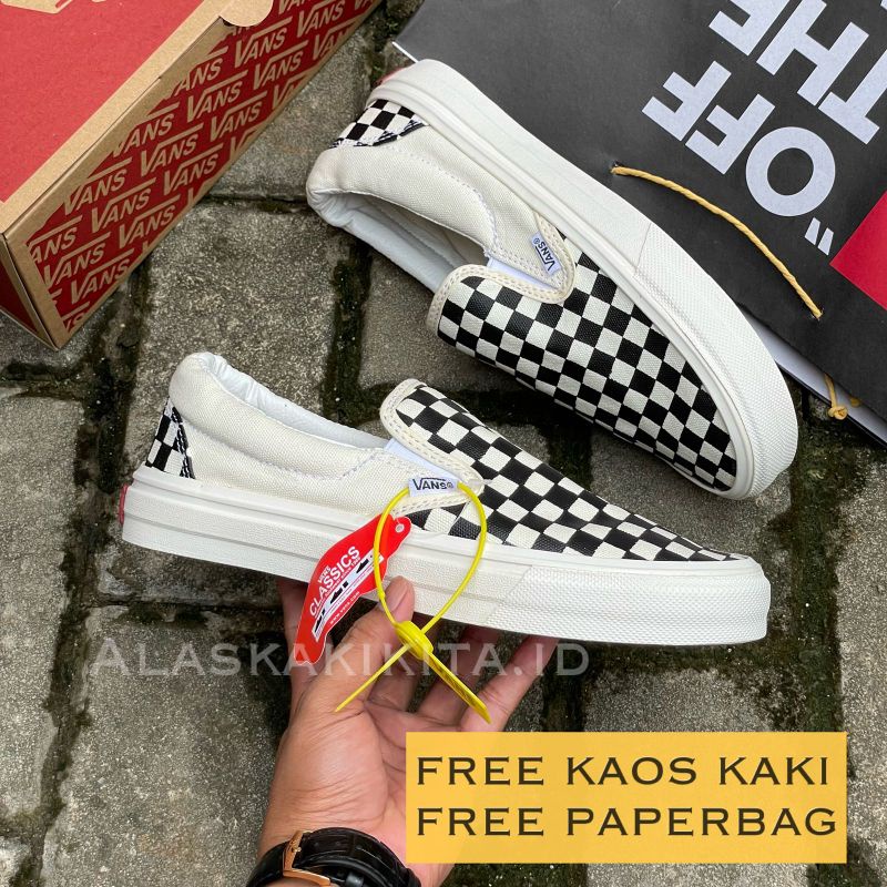 SEPATU VANS SLIP ON CHECKERBOARD PRIA WANITA VANS SLIP ON CATUR SEPATU VANS SLOP PRIA WANITA