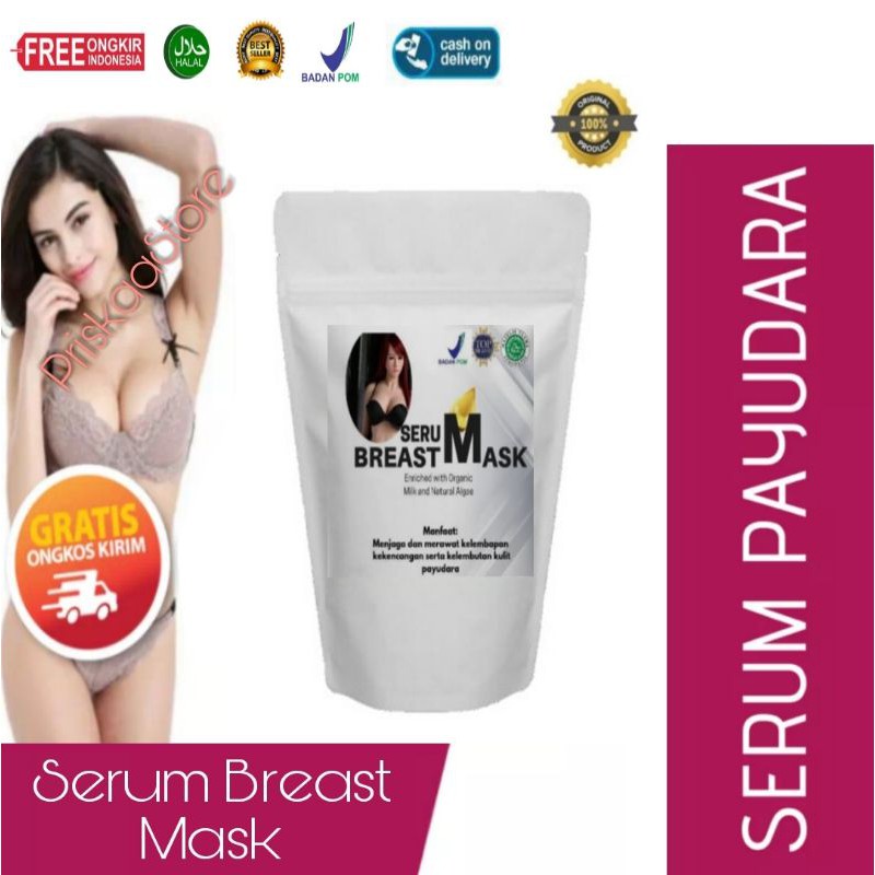 Serum Breast Mask Pembesar dan Pengencang Payudara Herbal Alami Ampuh dari Minyak Bulus