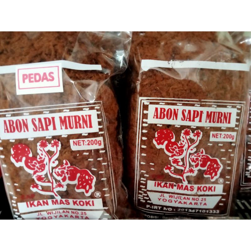 

ABON SAPI MURNI CAP IKAN MAS KOKI ASLI JOGJA 200gr