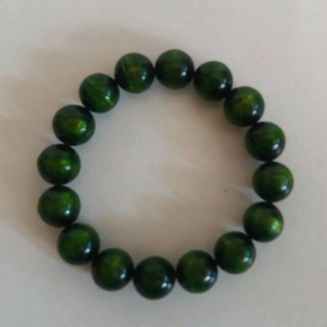  Gelang  Berkualitas Kayu AKAR BAHAR HIJAU 14mm Shopee 