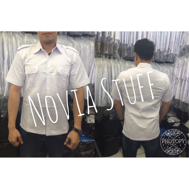  Baju  putih dki baju  jokowi baju  dinas  seragam putih PNS  