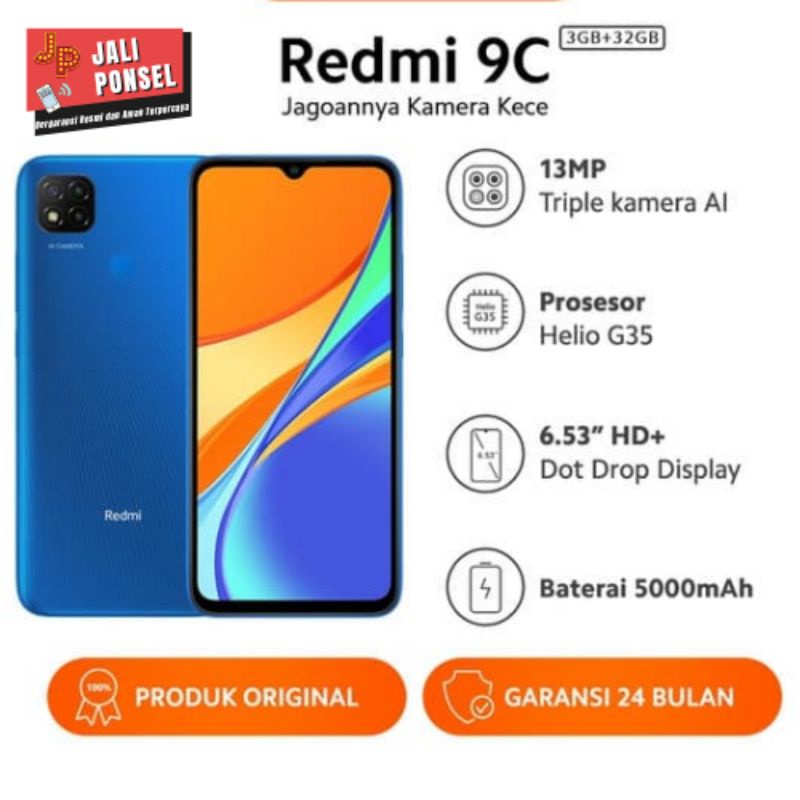 Redmi 9C 3/32 + 4/64 GARANSI RESMI