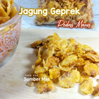 JAGUNG GEPREK 500gr / RASA PEDAS MANIS / Emping Jagung / Cemilan / Snack kiloan / Kue kering