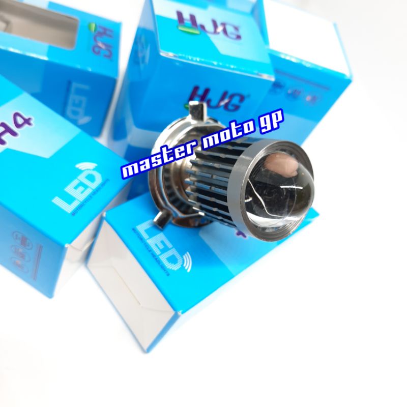 Dua warna LED high low Lampu depan LED H4/HS1 Motor dan mobil kecil jauh dan dekat H4 LED LASER HJG