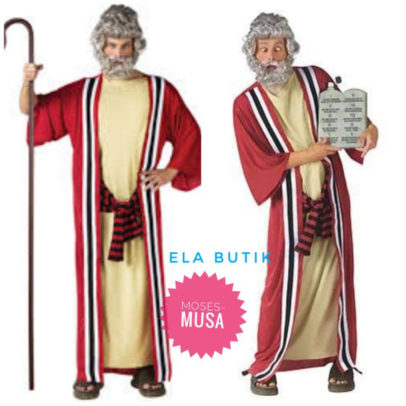 kostum nabii musa-moses-kostum natal-kostum yesus-dewasa
