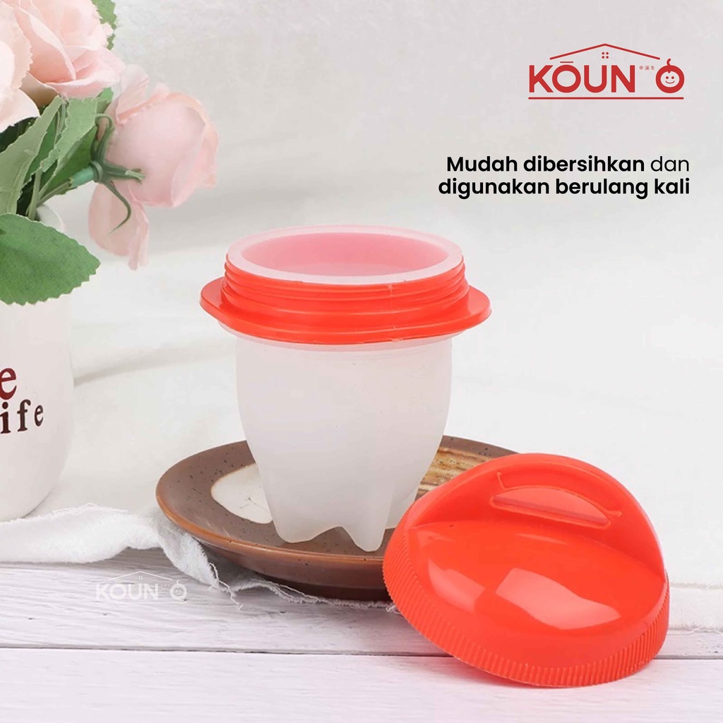 Alat Rebus Telur Cetakan Telur Rebus Perebus Telur Tempat Rebus Telor Silikon Silicone Egg Boil 1 pc