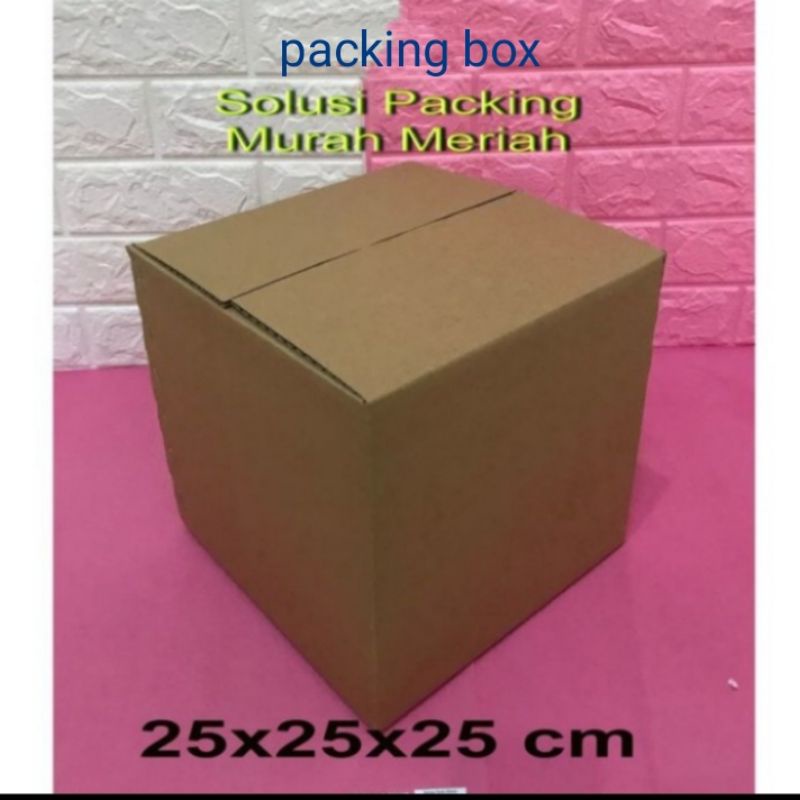 

kardus uk.25x25x25 cm box packing/aksesoris dll