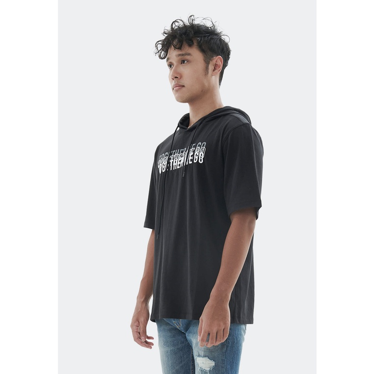 MANZONE Kaos lengan pendek pria SHINE-BLACK