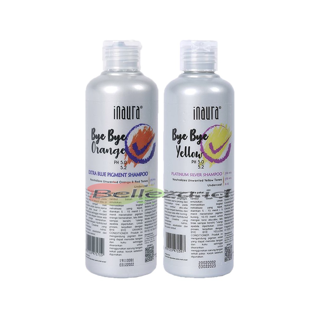 Inaura Bye Bye Yellow / Orange Shampoo 50ml / 250ml