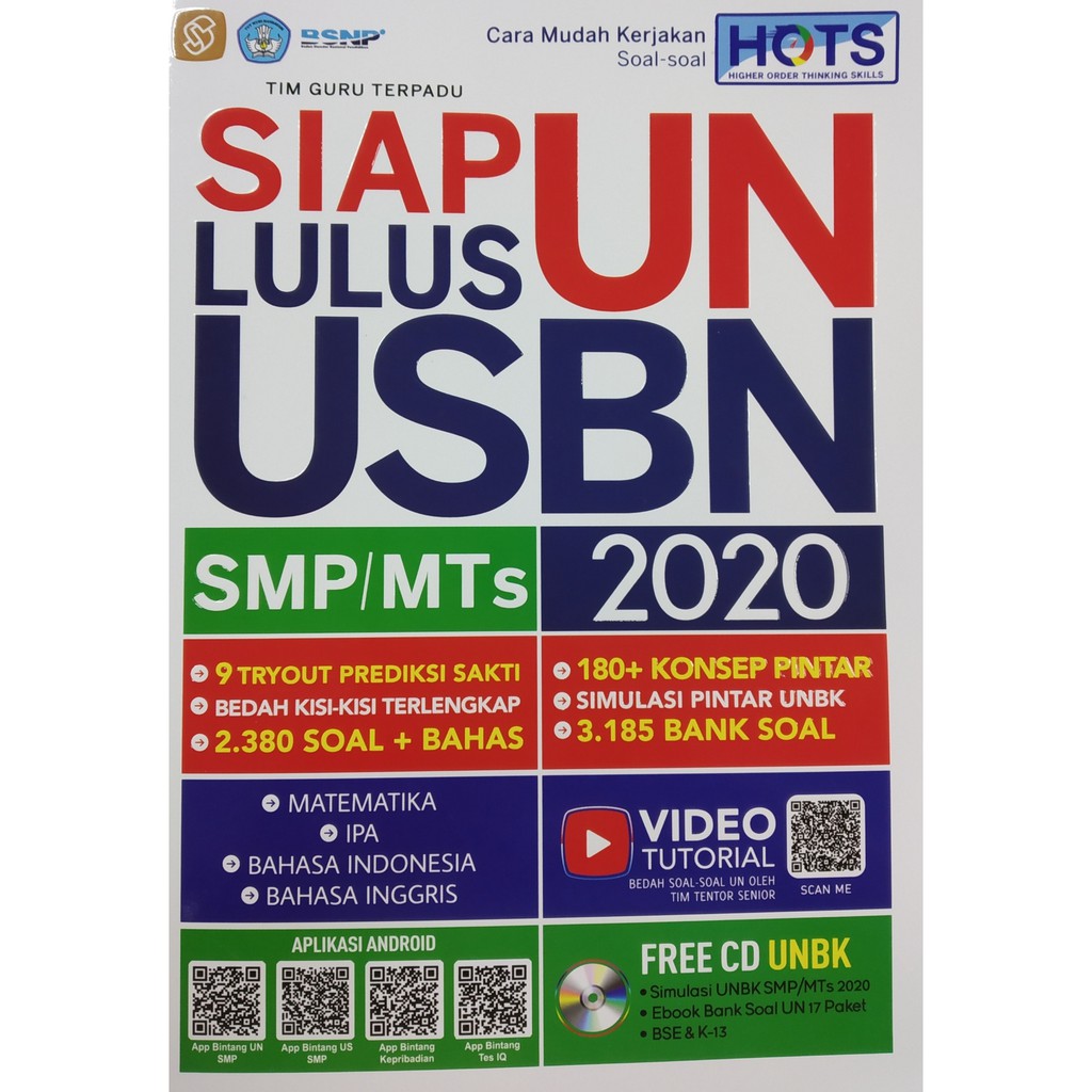 Siap UN Lulus USBN SMP/MTS 2020 Free CD UNBK - Tim Guru Terpadu-2