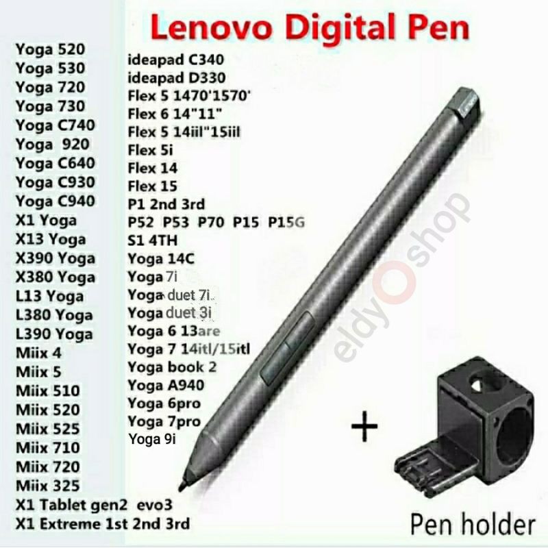 4096 pressure Original Lenovo Digital Pen for Yoga duet 3i 7i Yoga 7i 9i Flex MIIX X1 Ideapad etc