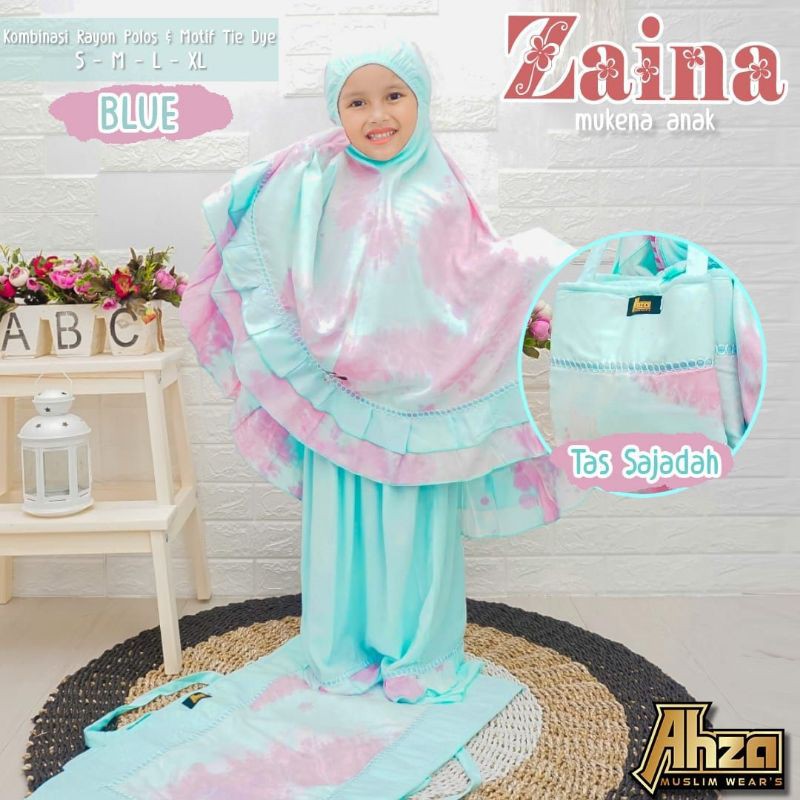 AHZA HEPPIN// Mukena anak zaina ori Ahza/mukena anak rayon adem ringan dan nyaman