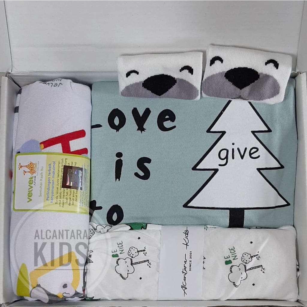 Hampers Bayi VELVET JUNIOR Kado Lahiran Hampers Baby Hampers Bayi Perempuan Laki Laki Hampers Baby Velvet Junior Termurah-HAMPERS TREE