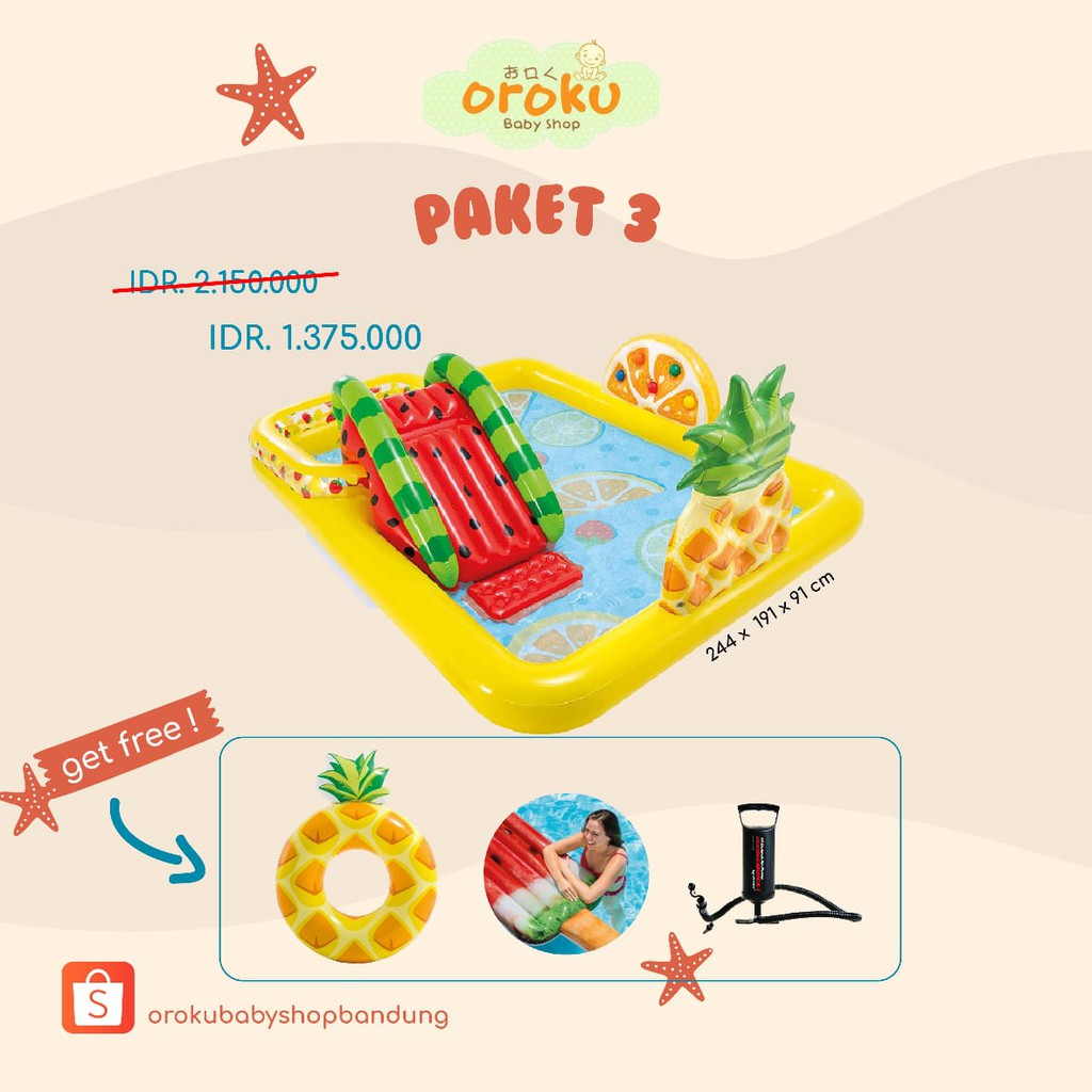 INTEX SWIMMING POOL PAKET / KOLAM RENANG / INTEX