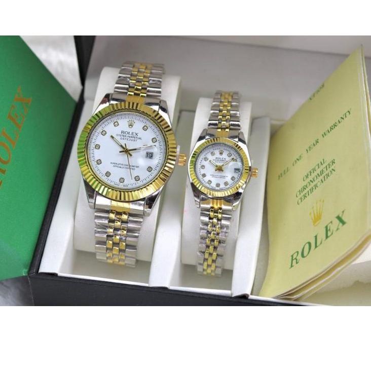 Max Sale--(BEST SELLER) JAM TANGAN COUPLE ROLEX 1636 DATEJUST FREE BOX ORI & BATERAI