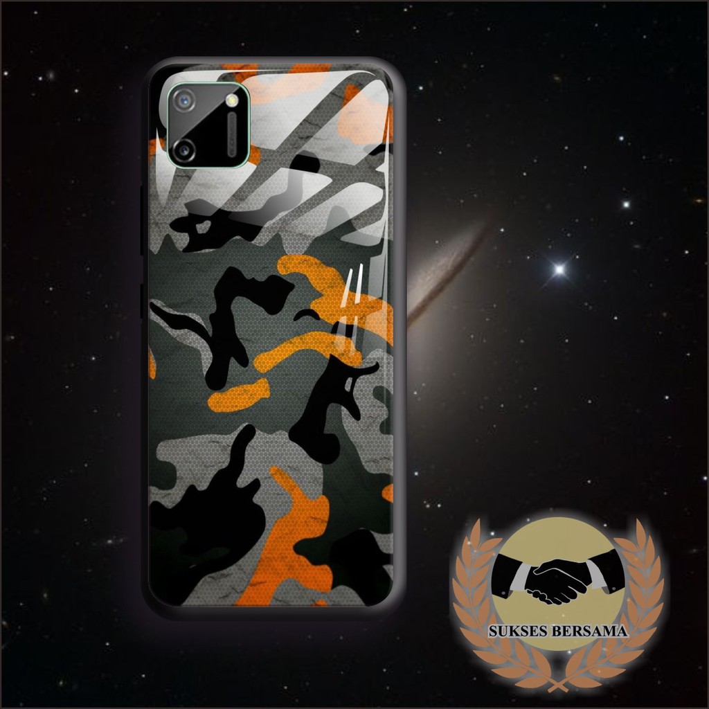 BSB09 Case Gambar army back case glass vivo y91 y93 y95 y91c y71 y81 y12 y15 y17 y53 v5 y11 etc