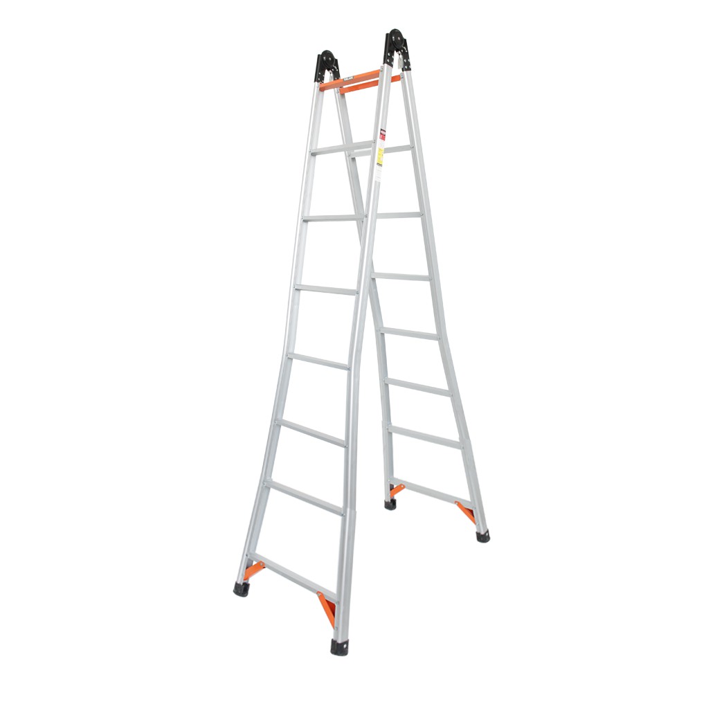 Glory Home Tangga Aluminium Lipat Engsel Otomatis 250 cm Glory Home Tangga Aluminium Lipat Engsel Otomatis 250 cm