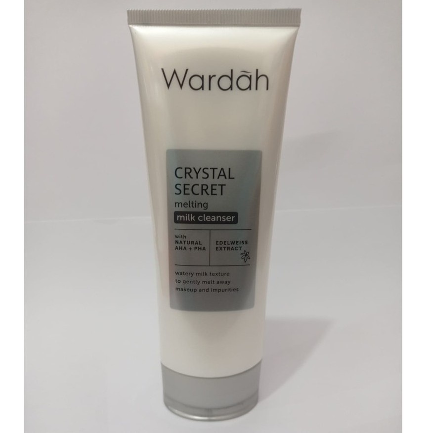 Wardah Crystal Secret Melting Milk Cleanser - 100ml /Wardah White Secret Pure Brightening Cleanser