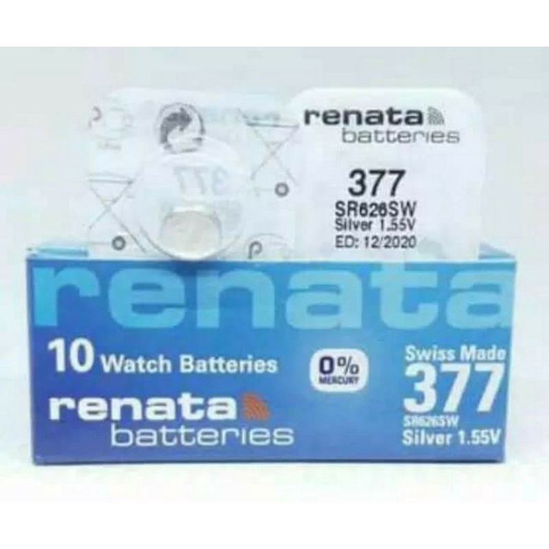 batre jam tangan Renata original 377 atau 626