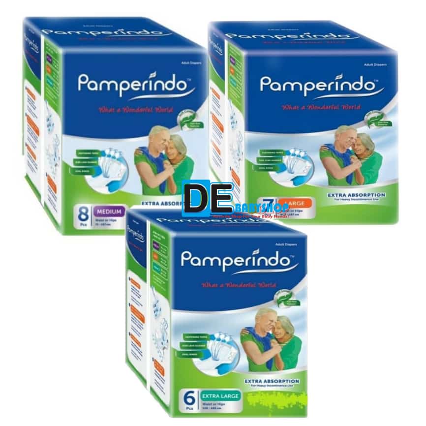 Pamperindo Popok Dewasa Perekat Pamperindo Dewasa Diapers Dewasa Size M 8/ L 7 / XL 6