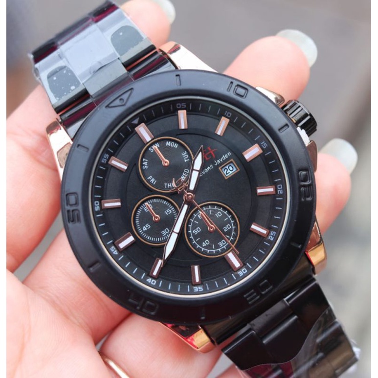 Jam Tangan EJ 5029 Rantai Original Jam Tangan Pria Terlaris Chrono Aktif