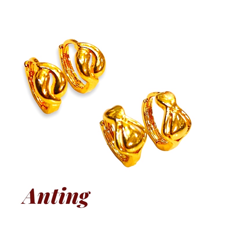 anting lapis emas//anting wanita//perhiasan anting