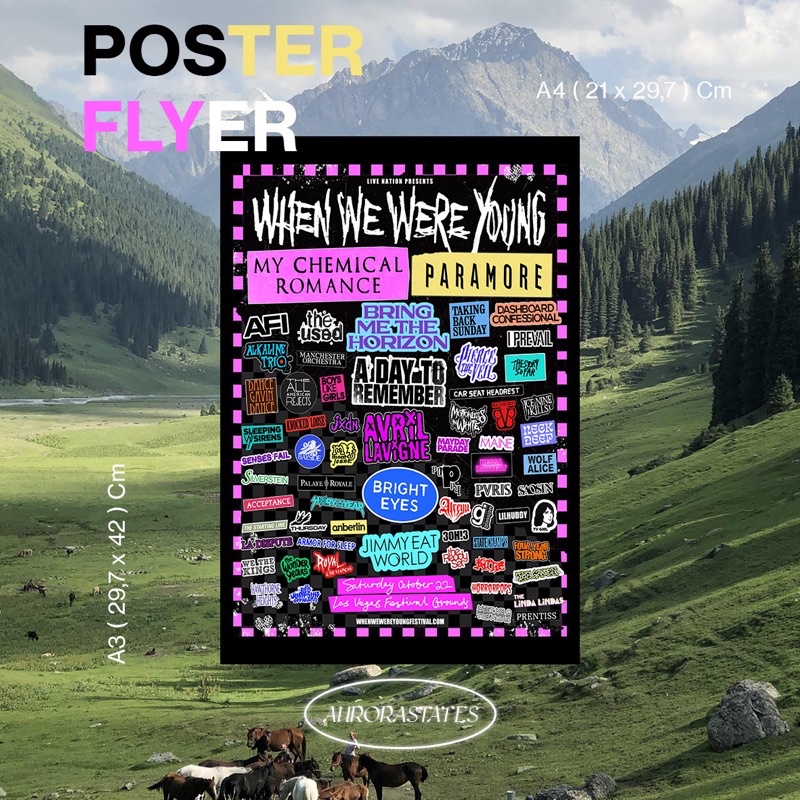 

POSTER RUNDOWN ACARA MUSIK | FLYER ACARA MUSIC | HIASAN DINDING