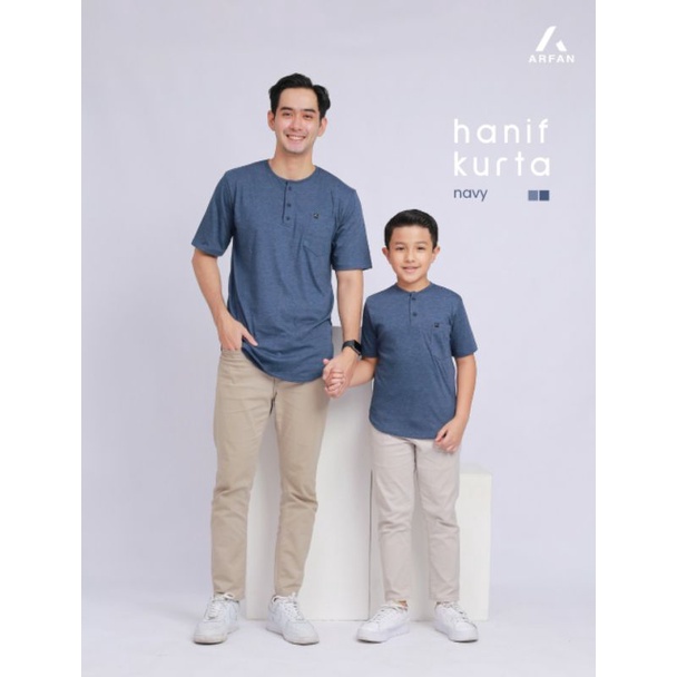 Hanif Kurta by Arfan Anak & Dewasa/Koko Kaos ORI Arfan