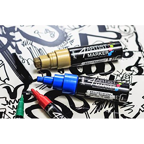 

{{BAYAR DI TEMPAT}} Pebeo 580124 4 Artist Marker, 4mm, Black BERMUTU [Kode 1|Kode 2|Kode 3|Kode