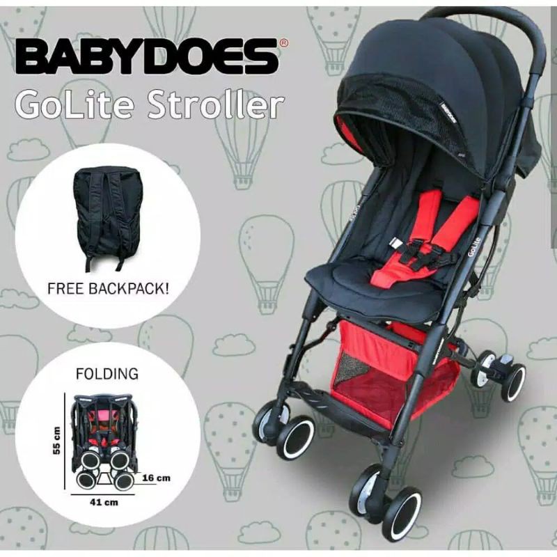 Kereta Dorong Bayi Stroller BabyDoes GoLite CH 488