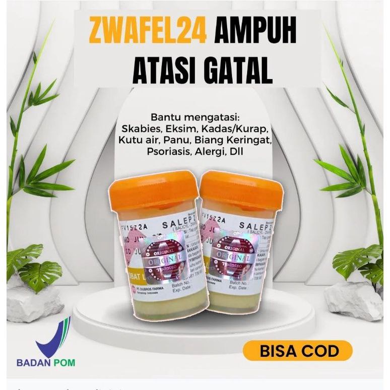 Obat 𝗦𝗔𝗟𝗘𝗣 𝗭𝗪𝗔𝗙𝗘𝗟 𝗜𝗧𝗖𝗛𝗬 𝟮𝟰 𝟮𝟯𝟰 Belerang Sulfur 100% Original BPOM Salep Gatal Kutu Air Eksim Panu Kurap Biduran Gudik