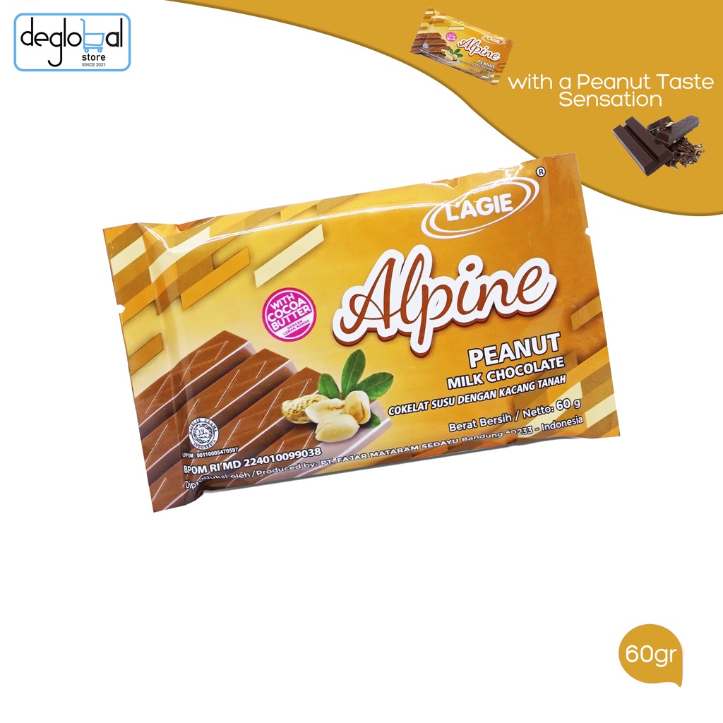 

Lagie Coklat Kacang Tanah Alpine Peanut 60gr