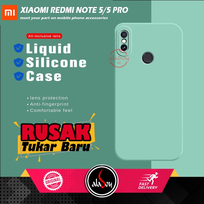 Soft Case Xiaomi Redmi Note 5 / 5 Pro Case Liquid Silicone Pro Camera Premium Casing