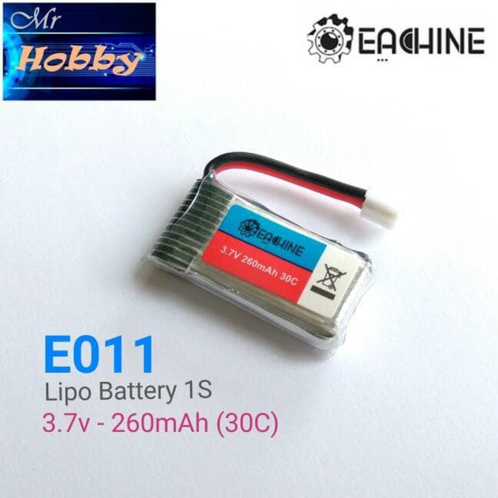 Eachine E011 Lipo Battery 3.7V 260Mah 30C (Original) - 79C97C - Original Asli