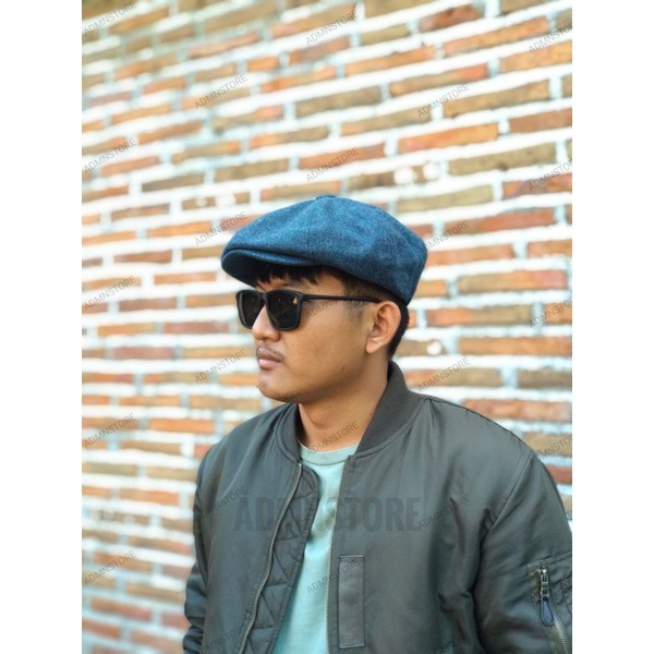 topi newsboy cap / topi jamur / topi baret / flatcap / topi sutradara
