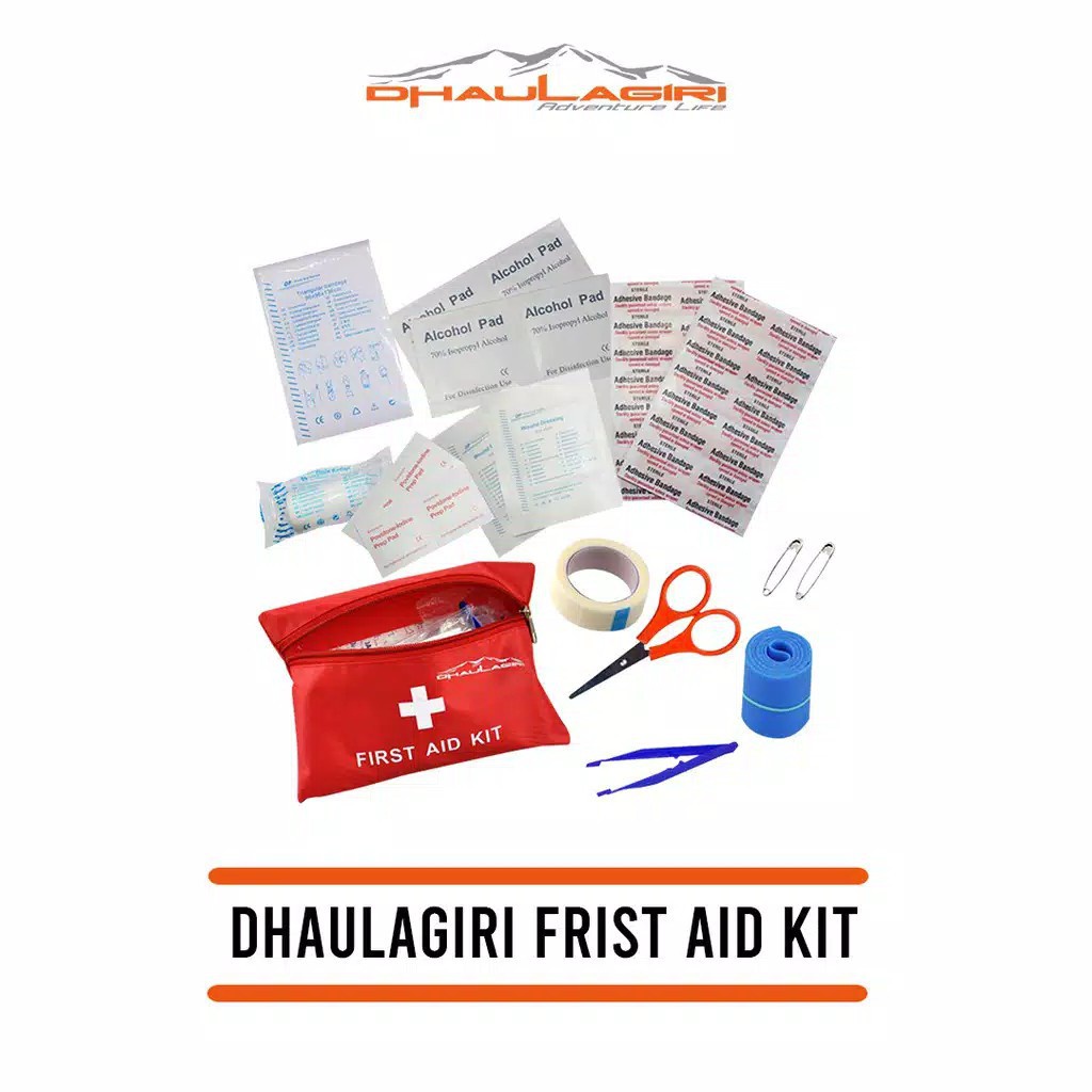 First Aid Kit / Obat Medis P3K Dhaulagiri (tas+isi)