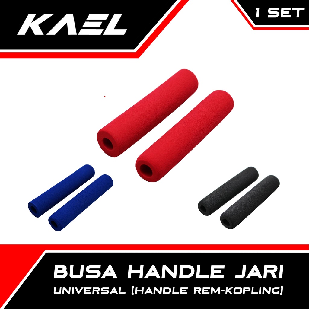 Busa Handle Jari Motor Rem-Kopling Kiri-Kanan Sarung-Cover Stang-Setang Thailand Merah-Biru-Hitam Bebek-Sport-Matic Beat FI-F1-Pop-eSP-Street/Vario 110-125-150 Old-New LED/Mio-M3-Z-S/Soul GT/X-Ride/Scoopy/Supra-X-125-Fit/Blade/Revo-Absolute