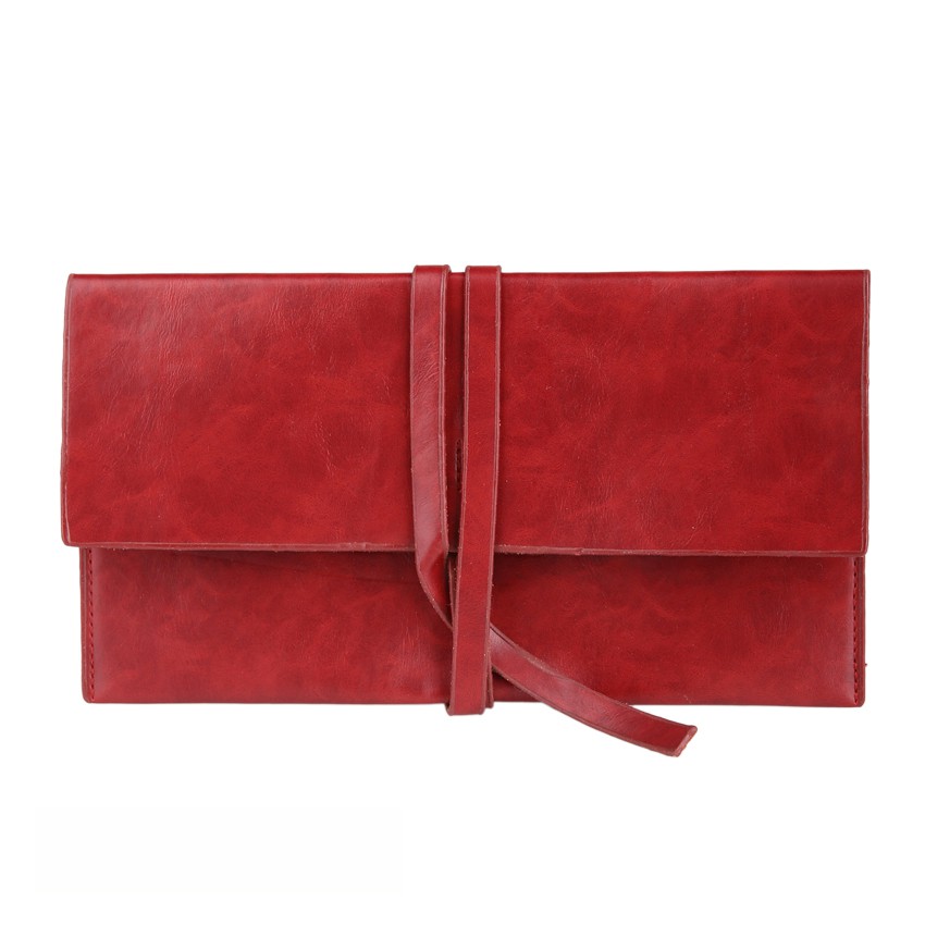 Tas Clutch Wanita Tas Genggam Tas Pesta Simple Bahan Kulit