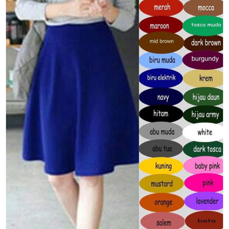 ROK SHORT FLARE KOREA /ROK MINI / ROK RENANG / ROK OLAHRAGA / ROK SEKOLAH / ROK COSPLAY