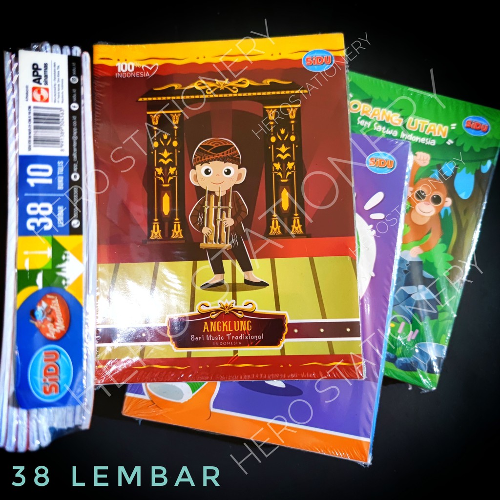 

Sinar dunia sidu book buku tulis 38 lembar . 10 unit