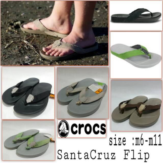 Sandal jepit crocs santacruz flip sandal jepit unisex