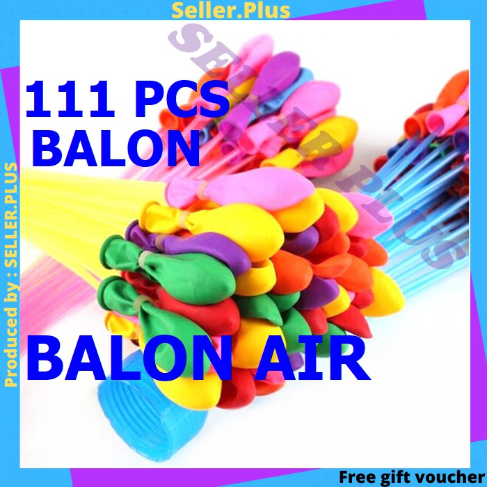 SP Mainan Anak Perempuan Balon Air Renang Tiup Anti Bocor Mainan Perang Balon Water Ballon 111 Pcs